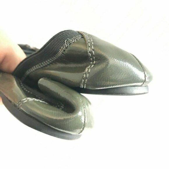 Coach Gray Patent Leather Ballet Flats “Dwyer” Size 5.5 Y - Picture 4 of 7